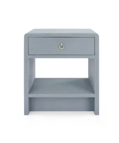 Bungalow 5 New Arrivals Benjamin 1 Drawer Side Table Gray
