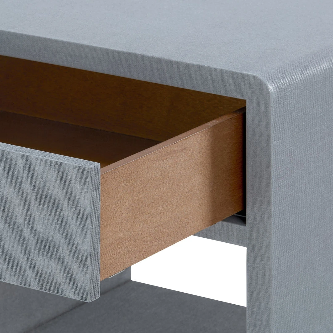 Bungalow 5 New Arrivals Benjamin 1 Drawer Side Table Gray 8 Bungalow 5 New Arrivals Benjamin 1 Drawer Side Table Gray