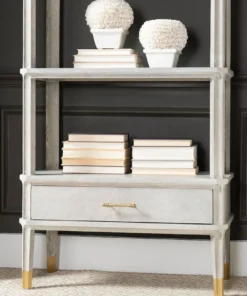 Bungalow 5 Bertram Etagere Grey Cerused Oak New Arrivals