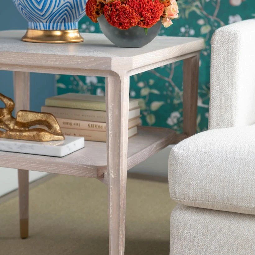 Bungalow 5 New Arrivals Bertram Side Table Bleached Cerused Oak 5 Bungalow 5 New Arrivals Bertram Side Table Bleached Cerused Oak