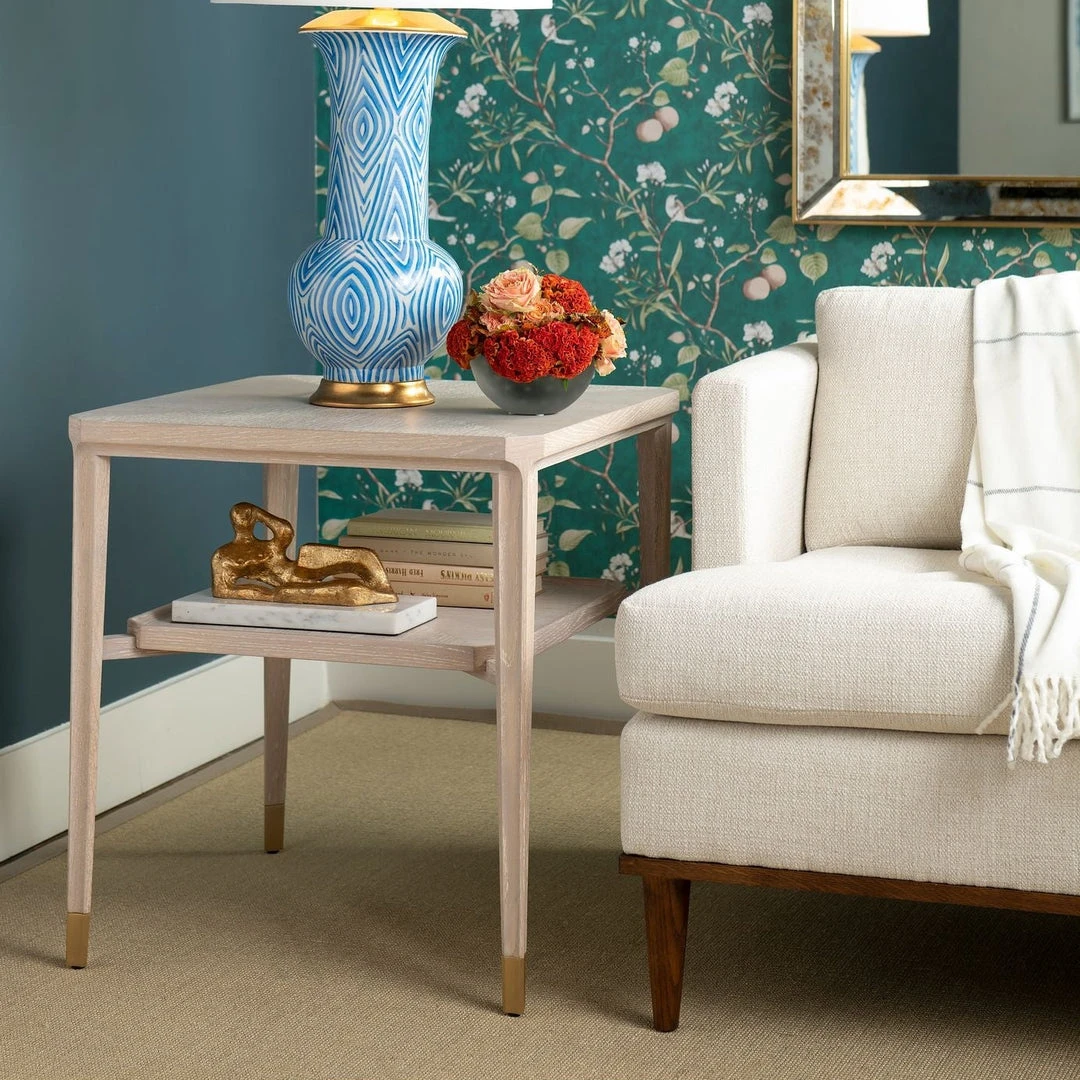 Bungalow 5 New Arrivals Bertram Side Table Bleached Cerused Oak 4 Bungalow 5 New Arrivals Bertram Side Table Bleached Cerused Oak