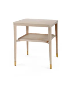 Bungalow 5 New Arrivals Bertram Side Table Bleached Cerused Oak
