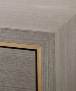 Bungalow 5 New Arrivals Blake 3 Drawer Side Table Taupe Gray