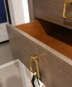 Bungalow 5 New Arrivals Blake 3 Drawer Side Table Taupe Gray