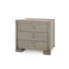 Bungalow 5 New Arrivals Blake 3 Drawer Side Table Taupe Gray