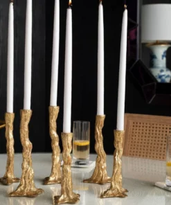 Bungalow 5 Branch Candlestick Set Gold