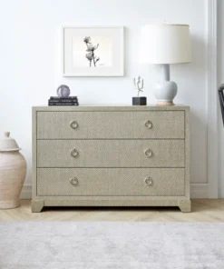 Bungalow 5 Brittany Large 3 Drawer Chest Gray Tweed New Arrivals