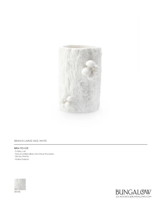 Bungalow 5 New Arrivals Branch Large Vase White 10 Bungalow 5 New Arrivals Branch Large Vase White