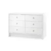 Bungalow 5 New Arrivals Bryant Extra Large 6 Drawer Chest White