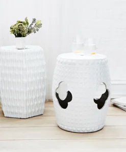 Bungalow 5 Burma Stool Or Side Table White