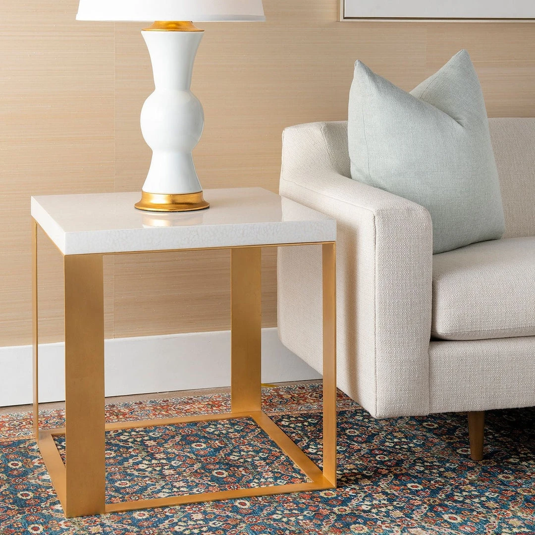 Bungalow 5 Calypso Side Table White Eggshell Top 5 Bungalow 5 Calypso Side Table White Eggshell Top