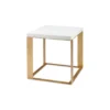 Bungalow 5 Calypso Side Table White Eggshell Top