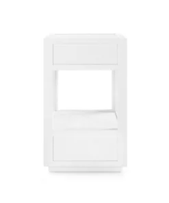 Bungalow 5 New Arrivals Camilla 2 Drawer Side Table White