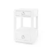 Bungalow 5 New Arrivals Camilla 2 Drawer Side Table White