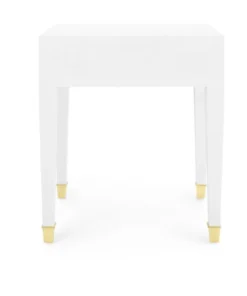 Bungalow 5 Claudette 1 Drawer Side Table White