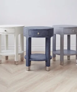 Bungalow 5 New Arrivals Dakota 1 Drawer Side Table White
