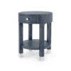 Bungalow 5 New Arrivals Dakota 1 Drawer Side Table Navy
