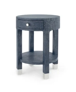 Bungalow 5 New Arrivals Dakota 1 Drawer Side Table Navy