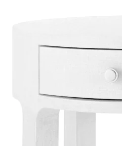 Bungalow 5 New Arrivals Dakota 1 Drawer Side Table White