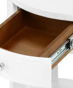 Bungalow 5 New Arrivals Dakota 1 Drawer Side Table White