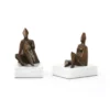 Bungalow 5 Duet Statue Bronze Pair