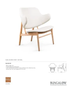 Bungalow 5 New Arrivals Elba Lounge Chair Natural