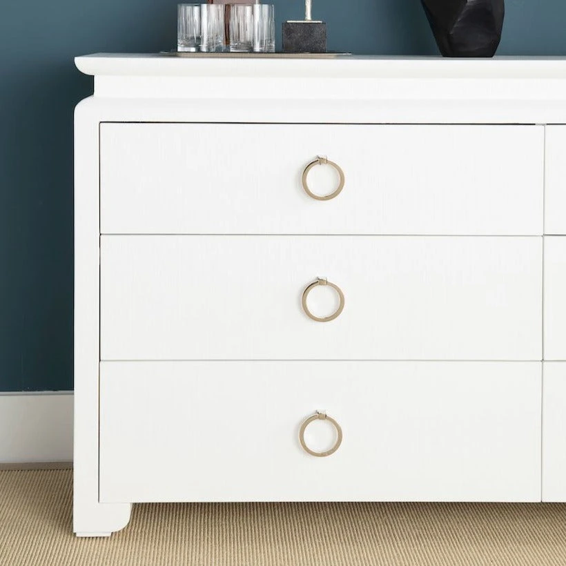 Bungalow 5 Elina Extra Large 6 Drawer Dresser White New Arrivals 6 Bungalow 5 Elina Extra Large 6 Drawer Dresser White New Arrivals
