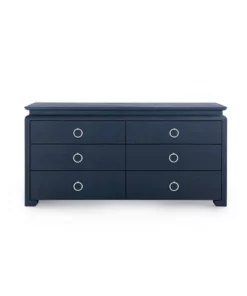 Bungalow 5 New Arrivals Elina Extra Large 6 Drawer Navy Blue