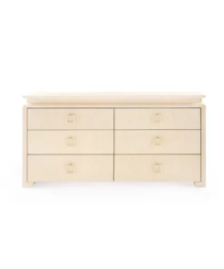 Bungalow 5 New Arrivals Elina Extra Large 6 Drawer Dresser Natural
