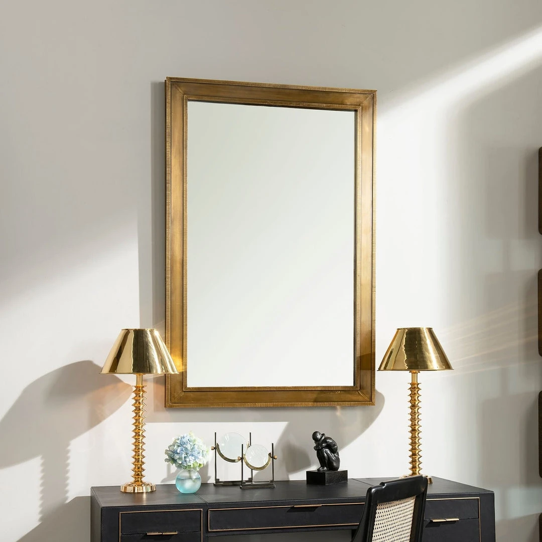 Bungalow 5 New Arrivals Ellen Mirror Brass Large 5 Bungalow 5 New Arrivals Ellen Mirror Brass Large