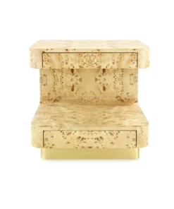 Bungalow 5 Emil Two Drawer Side Table Burl
