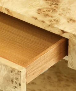 Bungalow 5 Emil Two Drawer Side Table Burl