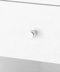 Bungalow 5 Fedor Two Drawer Side Table White Grasscloth New Arrivals