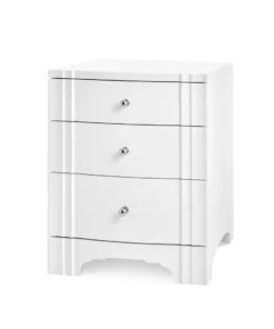 Bungalow 5 Flanders Three Drawer Side Table White