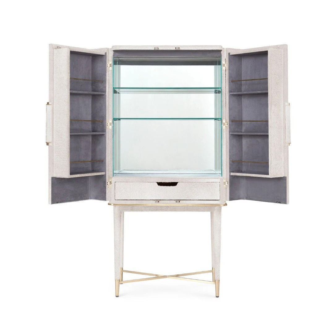 Bungalow 5 Florian Tall Bar Cabinet White 7 Bungalow 5 Florian Tall Bar Cabinet White