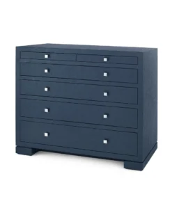 Bungalow 5 New Arrivals Frances 6 Drawer Navy Blue