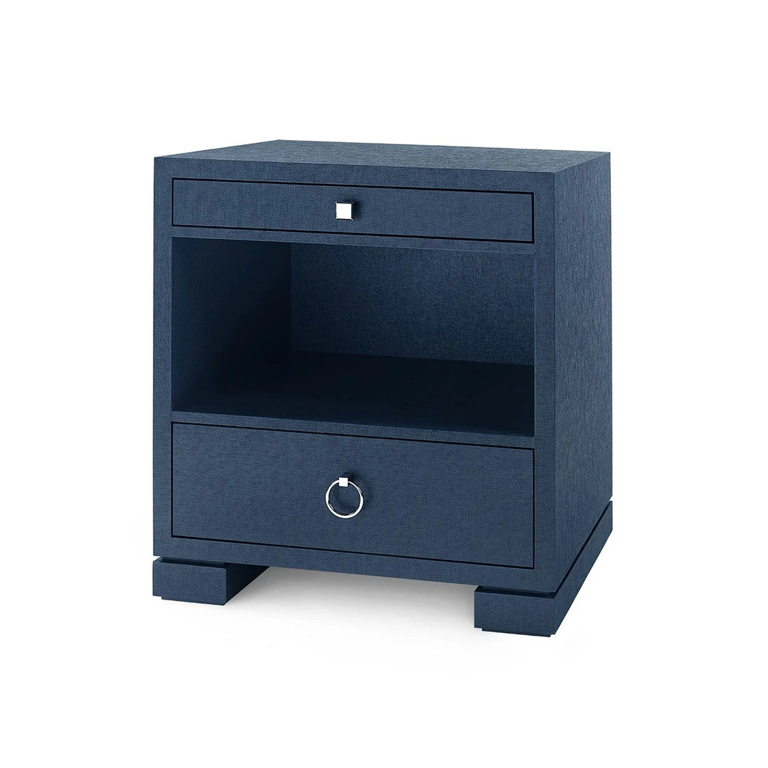 Bungalow 5 New Arrivals Frances 2 Drawer Side Table Navy Blue 3 Bungalow 5 New Arrivals Frances 2 Drawer Side Table Navy Blue