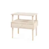 Bungalow 5 New Arrivals Gabriel 1 Drawer Side Table Bleached Oak