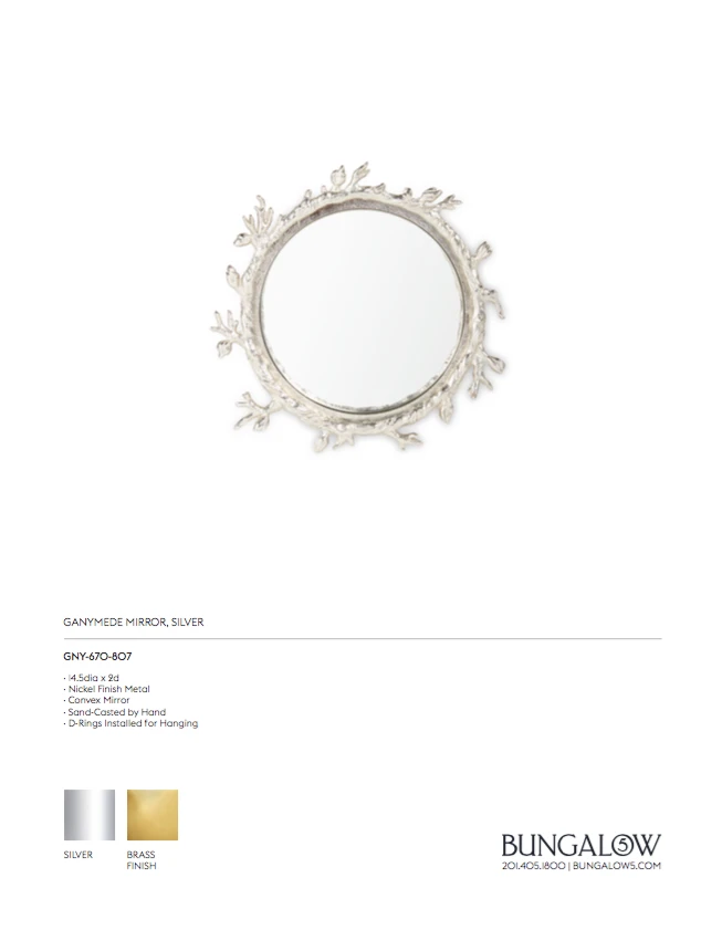 Bungalow 5 Ganymede Mirror Silver 8 Bungalow 5 Ganymede Mirror Silver
