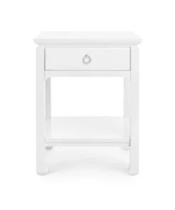 Bungalow 5 Harlow 1 Drawer Side Table White New Arrivals