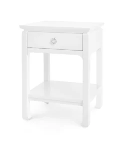 Bungalow 5 Harlow 1 Drawer Side Table White New Arrivals