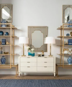 Bungalow 5 Hunter Extra Large 6 Drawer Chest Ivory New Arrivals