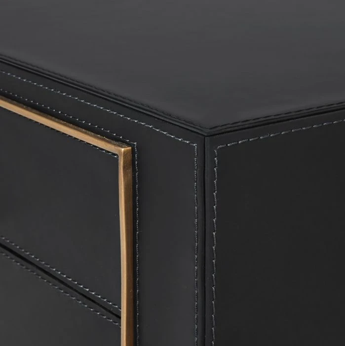 Bungalow 5 New Arrivals Hunter 2 Drawer Side Table Black 8 Bungalow 5 New Arrivals Hunter 2 Drawer Side Table Black