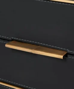 Bungalow 5 New Arrivals Hunter 2 Drawer Side Table Black 13 Bungalow 5 New Arrivals Hunter 2 Drawer Side Table Black