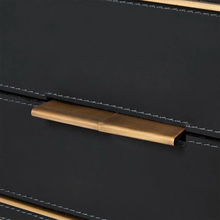 Bungalow 5 New Arrivals Hunter 2 Drawer Side Table Black 5 Bungalow 5 New Arrivals Hunter 2 Drawer Side Table Black