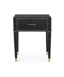 Bungalow 5 New Arrivals Hunter 2 Drawer Side Table Black
