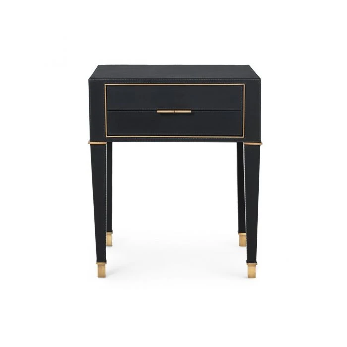 Bungalow 5 New Arrivals Hunter 2 Drawer Side Table Black 4 Bungalow 5 New Arrivals Hunter 2 Drawer Side Table Black