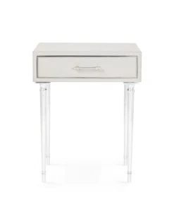 Bungalow 5 New Arrivals Jolene 1 Drawer Side Table Gray