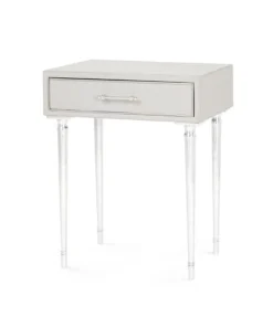 Bungalow 5 New Arrivals Jolene 1 Drawer Side Table Gray