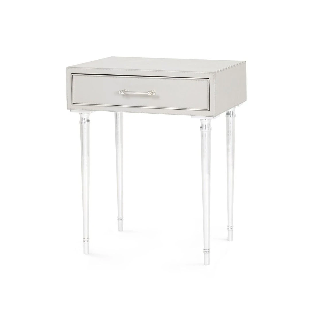 Bungalow 5 New Arrivals Jolene 1 Drawer Side Table Gray 3 Bungalow 5 New Arrivals Jolene 1 Drawer Side Table Gray